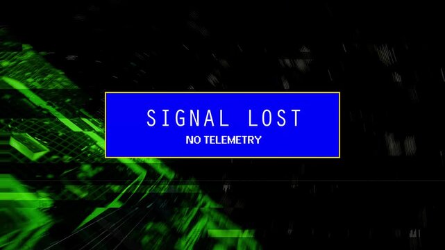 POV of FPV drone flight over hostile infrastructure, signal lost due to jamming