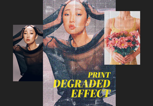 Degraded Print Photo Effect