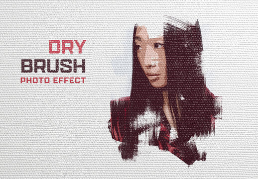 Dry Brush Canvas Effect