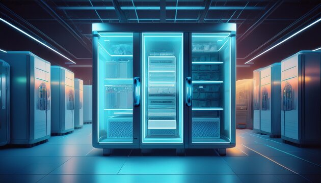 efficient cold storage solutions with adjustable temperature control showcasing easy mobility and modern design aesthetics enhancing food preservation techniques