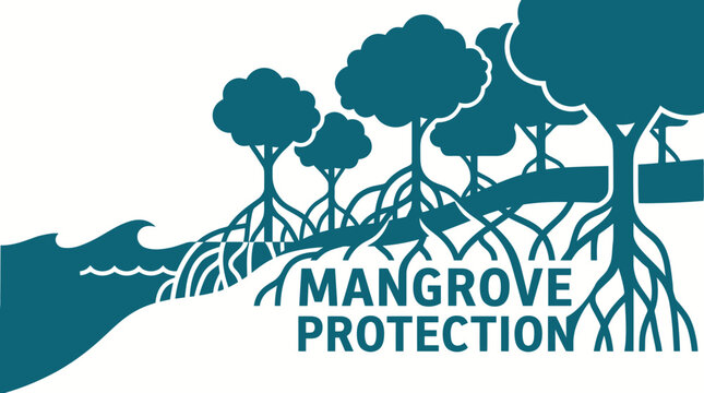 Mangrove Trees Protecting Coastal Ecosystem