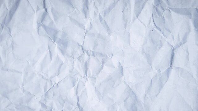 Looped Crumpled Paper Texture Background Subtle Wrinkled White Paper Animation