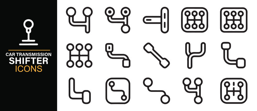 Automotive Transmission Control Symbol Collection