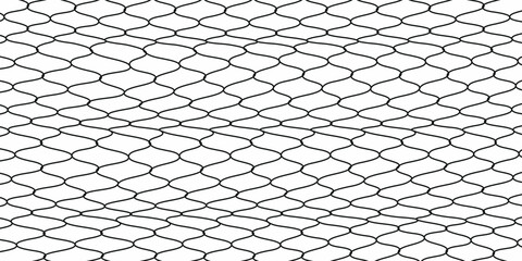 Mesh texture for fishing nets. Seamless pattern for sportswear or soccer goal, volleyball net, basketball hoop vector © Isma