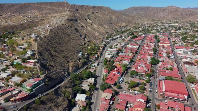 Discover aerial views of Santa Rosalia in Baja California Sur, Mexico, highlighting its unique architecture and mining town features.