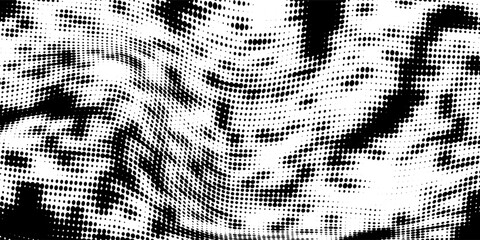 Fototapeta premium Black dark gray silver white wave abstract background for design. Light wave, wavy line. Ombre gradient. Noise rough grungy grain brushed metal metallic effect