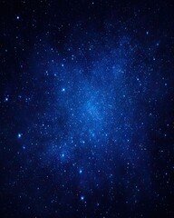 Fototapeta premium Deep Space Starfield with Blue Nebula Glow
