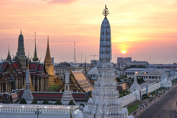 Naklejka premium Wat Phra Kaew is a temple without resident monks, located in Bangkok, Thailand. Photographed on February 22, 2026.