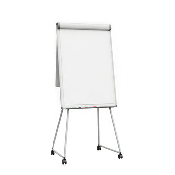 White flip chart stand with easel