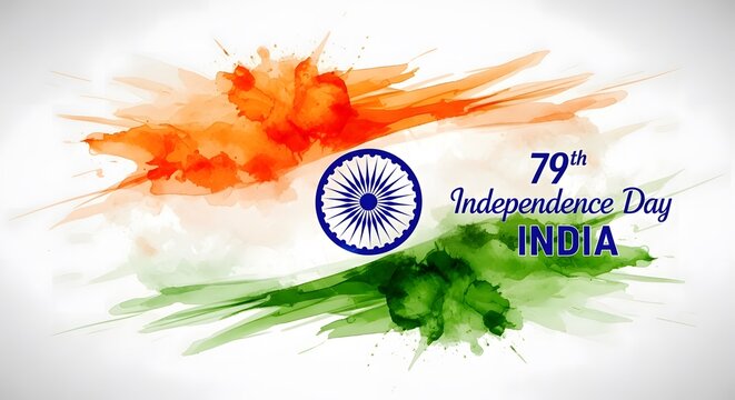 India 79th independence day celebration background