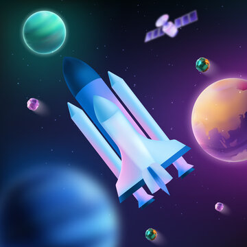 Rocket Launch Through Cosmic Universe