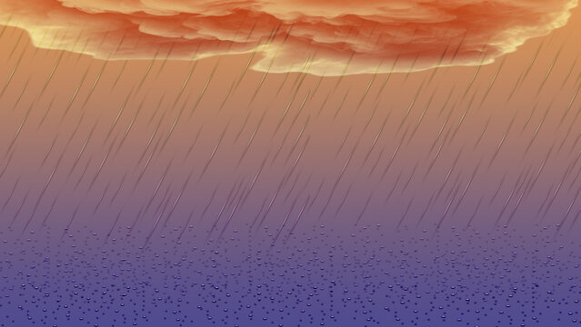Blue orange purple Gradient abstract Liquid Texture,cloud, Rain or water droplets background. Rainy season background for banner, wallpaper, poster, card, flyer, calander, cover page.