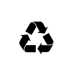 Obraz premium Classic universal recycle symbol in bold black silhouette style for environmental protection, waste management branding, sustainable product labels, and eco friendly campaign graphics.