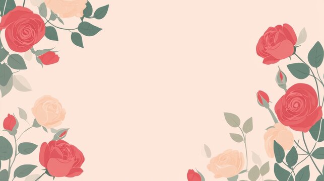 Rose art background