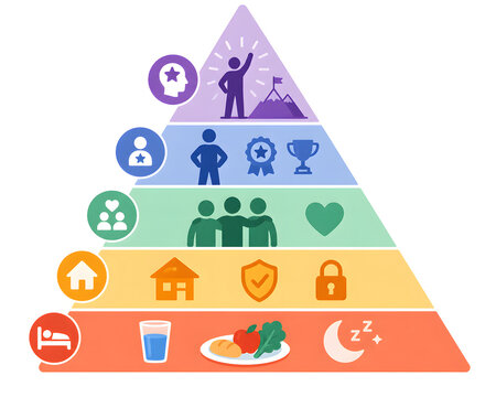 Maslow hierarchy of needs pyramid psychology