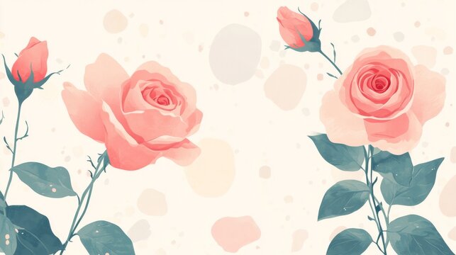 Rose art background