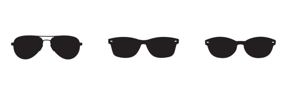 minimal icon set vector sunglasses, ui icon, line icon, svg style, graphic accessory
