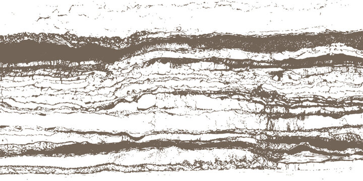 Abstract geological earth layers background vector illustration featuring rough grunge texture and rocky stratigraphy lines.