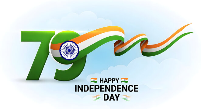 76th independence day of india 15 august celebration graphic design