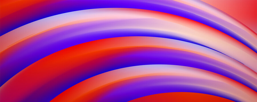 Abstract fluid waves with vibrant purple and red color transitions