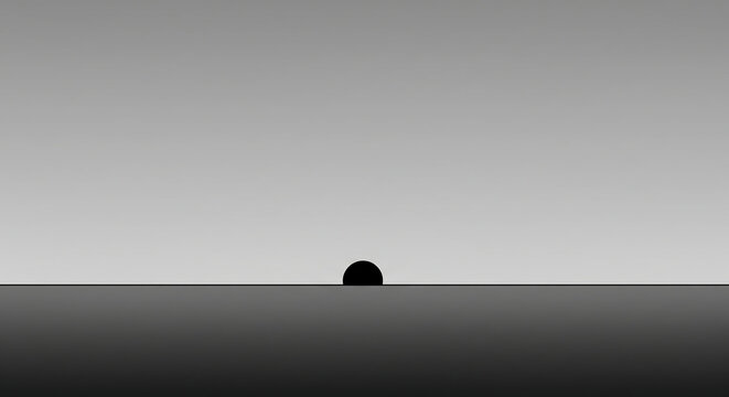 Minimalist abstract office meeting space with lone catering delivery cart silhouette against dramatic low-angle lighting creating professional yet mysterious corporate event atmosphere