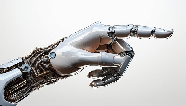 robot arm and hand png cyborg pointing finger white background or white background hd