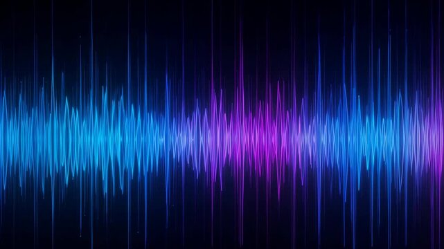 Abstract frequency waves pulsing softly 