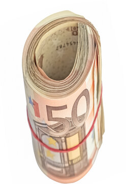 Liasse de billets enroul&eacute;s