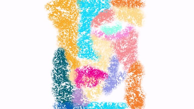 
Colorful Female Face Portrait Abstract Art