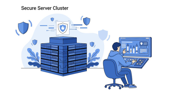 Secure Server Cluster Business Data Security Technology