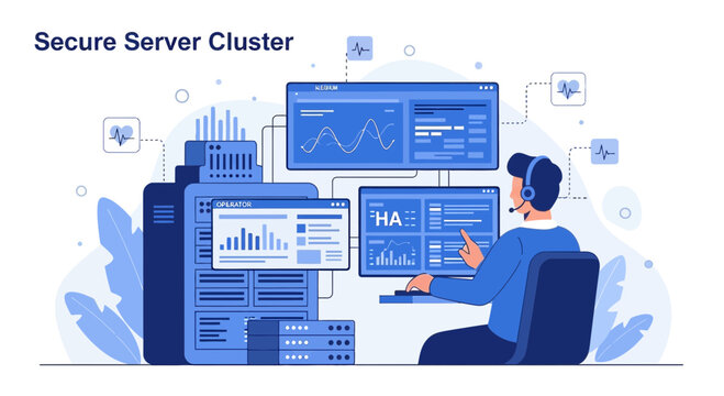 Secure Server Cluster Technology Data Center Administrator IT Security