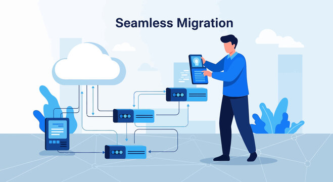 Seamless Cloud Migration: Data Transfer to Digital Storage