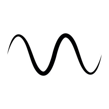 Continuous sine wave oscillation curve representing periodic harmonic motion