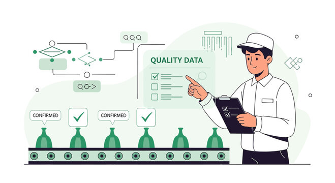 Quality Control Inspection on Production Line
