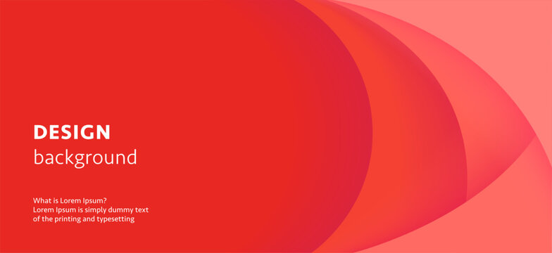 Paper layer vector abstract background. Red abstract presentation background with shadow 3d layered light.