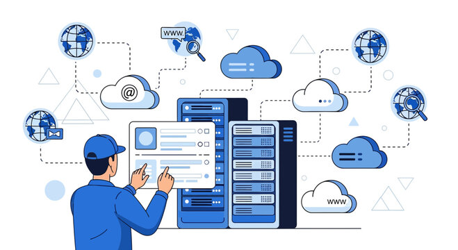 IT Technician Managing Cloud Servers & Global Network