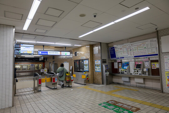 大阪市高速電気軌道「堺筋本町駅」西南改札（2026年1月撮影）