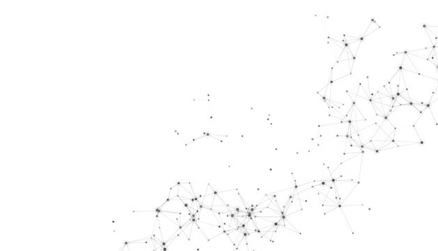Futuristic Data Connection Plexus Network Background
