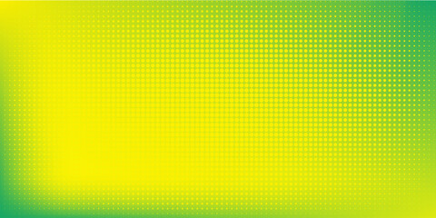 Fototapeta premium Dots halftone yellow green color pattern gradient texture background.
