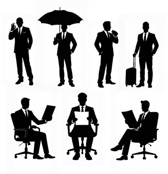 IT業界・ビジネス資料に使えるシルエット素材集Silhouette Resources for Tech Industry & Business Presentations	