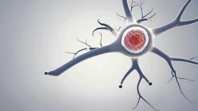 A stem cell gradually transforming into a specialized cell