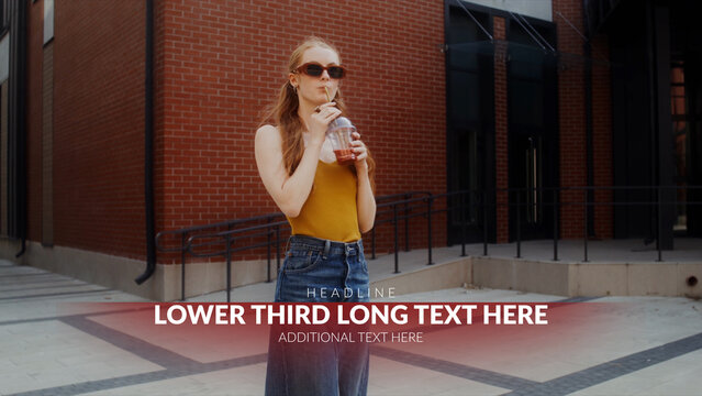 Minimal Broadcast Package Lower Third Long &ndash; Clean Motion Graphics Toolkit with Titles, Lower Thirds, Logo, Transitions and Promo Elements for TV and Media