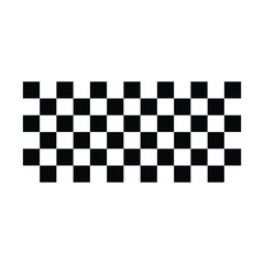 Fototapeta premium Classic Racing Flag Background with Monochrome Squares