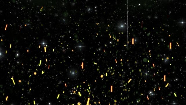 fireworks in the night sky