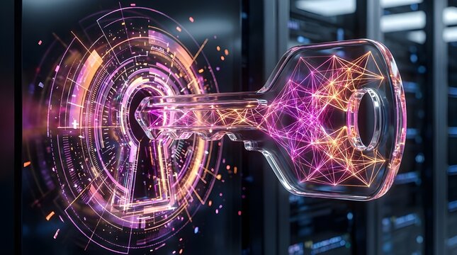 Neural Security Key Inserting into Digital Holographic Keyhole for Cyber Authentication and Privacy