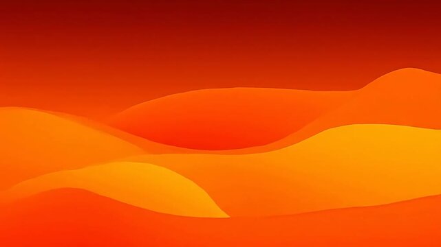 Orange yellow flowing abstract pattern