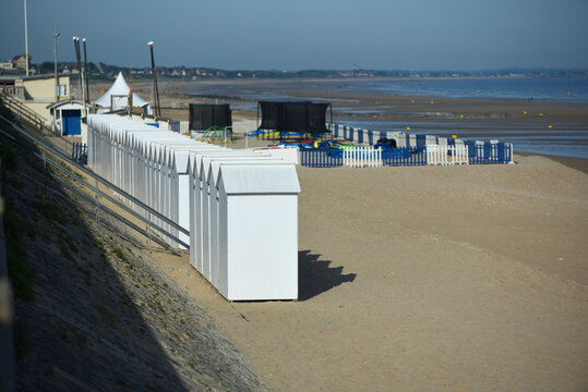 Cabines de plage &agrave; Cabourg