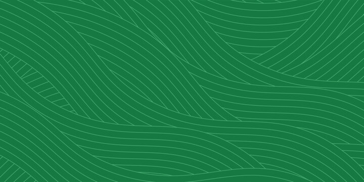 Seamless green vineyard pattern with organic wavy lines of grape fields. Eco‑friendly farm texture, abstract striped landscape, natural agriculture background, botanical vector design for rustic decor