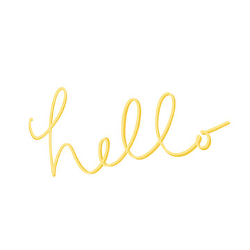 Hello cursive writing