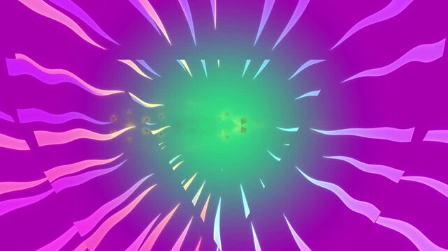 Viral Particle Microscopic Purple Background.